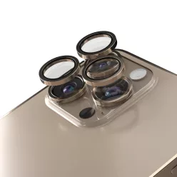 iPhone 17 Air Etteri kamera lencsevédő üvegfólia arany