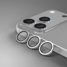 iPhone 17 Pro / 17 Pro Max Etteri kamera lencsevédő üvegfólia szürke
