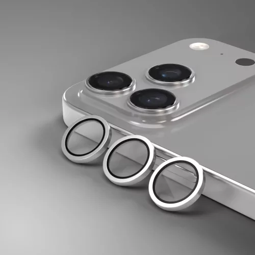 iPhone 17 Pro / 17 Pro Max Etteri kamera lencsevédő üvegfólia szürke