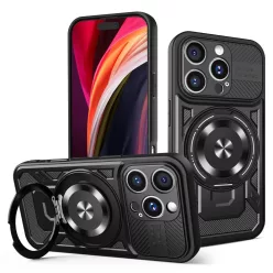 iPhone 16 Pro Defender Armor Mag fekete tok
