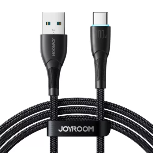 Joyroom Starry sorozat SA32-AC6 100W USB-A / USB-C kábel 1m - fekete