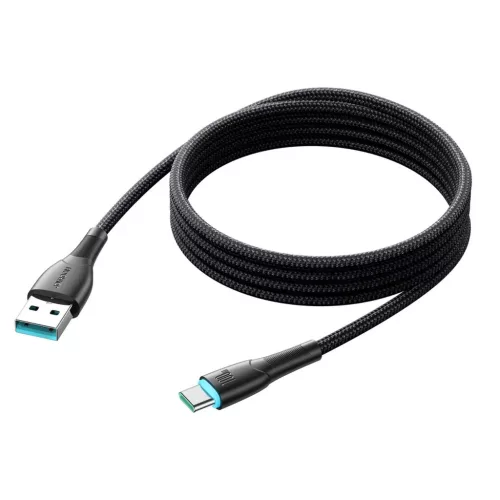 Joyroom Starry sorozat SA32-AC6 100W USB-A / USB-C kábel 1m - fekete