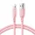 Joyroom Multi-Color Series SA34-AL3 USB-A / Lightning 3A kábel 1m - rózsaszín,