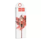 USB-A - Lightning Hoco kábel 1 m fekete piros