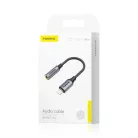 FONENG adapter BM30 Lightning - JACK 3.5MM 0.14M Fekete