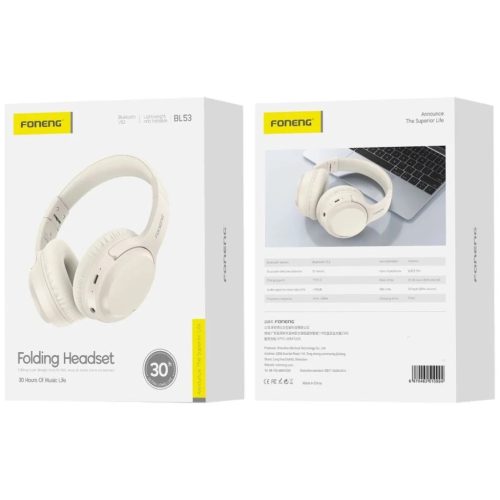 FONENG vezeték nélküli fejhallgató BL53 Bézs