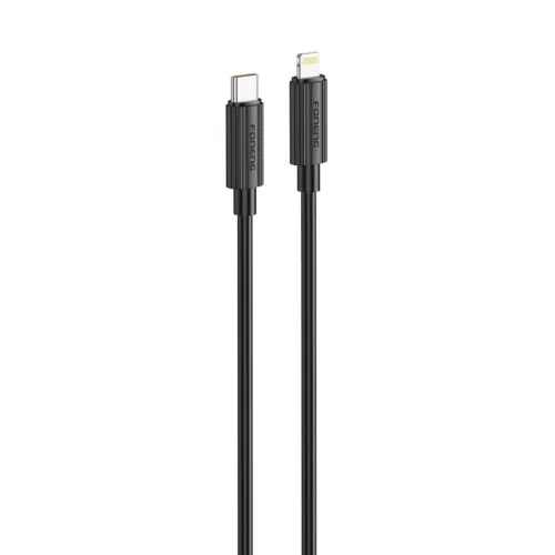 FONENG kábel XS07 USB-C - Lightning PD 27W 1.2M Fekete