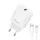 Jellico AK165 hálózati töltő adapter 22,5 W QC3.0 USB + USB - Lightning kábel fehér