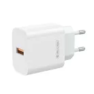 Jellico AK165 hálózati töltő adapter 22,5 W QC3.0 USB + USB - Lightning kábel fehér