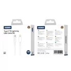 JELLICO kábel B1 USB-C - Lightning PD 20W 1M Fehér