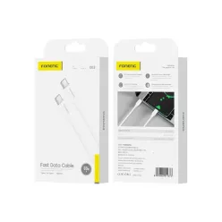 FONENG kábel X63 USB-C - USB-C PD 60W 1M Fehér