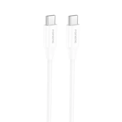 FONENG kábel X63 USB-C - USB-C PD 60W 1M Fehér