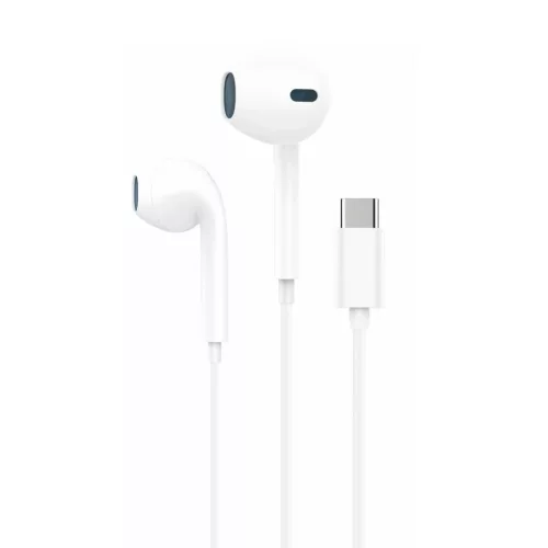 FONENG vezetékes fülhallgató T36 USB-C mikrofonnal 1.2M Fehér