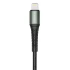 JELLICO kábel B10 Lightning 3.1A 1M Fekete
