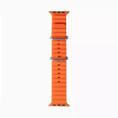 Techsuit - Óraszíj (W038) - Apple Watch 1/2/3/4/5/6/7/8/9/10/SE/SE 2 (38/40/41/42mm) - Narancssárga