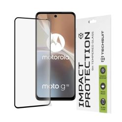   Techsuit - 111D Teljes Borítású / Teljes Ragasztású Üveg - Motorola Moto G32 - Fekete üvegfólia