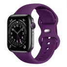 Apple Watch szíj - Techsuit (W031) - 1/2/3/4/5/6/7/8/9/10/SE/SE 2 modellekhez (38/40/41/42mm) - Sötét lila.