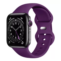   Apple Watch szíj - Techsuit (W031) - 1/2/3/4/5/6/7/8/9/10/SE/SE 2 modellekhez (38/40/41/42mm) - Sötét lila.