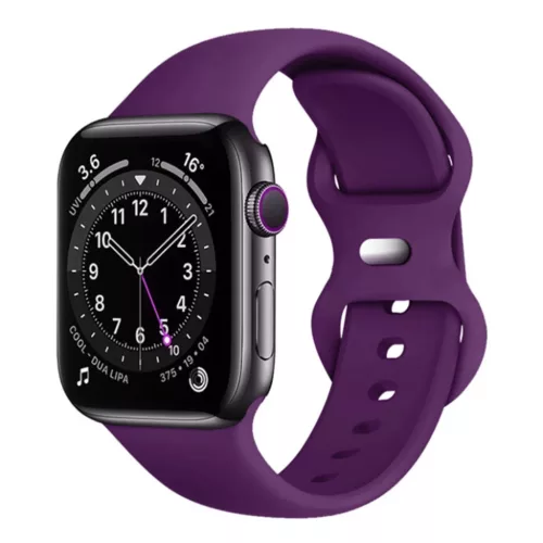Apple Watch szíj - Techsuit (W031) - 1/2/3/4/5/6/7/8/9/10/SE/SE 2 modellekhez (38/40/41/42mm) - Sötét lila.