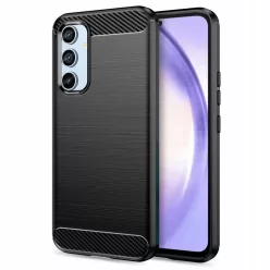 Techsuit - Carbon Szilikon - Samsung Galaxy A54 - Fekete tok
