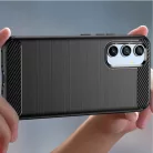 Techsuit - Carbon Szilikon - Samsung Galaxy A54 - Fekete tok