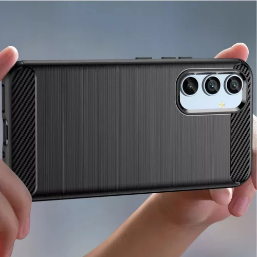 Techsuit - Carbon Szilikon - Samsung Galaxy A54 - Fekete tok
