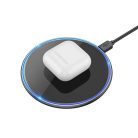 HOCO vezeték nélküli töltő világítással 2A 15W CW6 Pro fekete