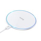 HOCO vezeték nélküli töltő fényjelzéssel 2A 15W CW6 Pro fehér