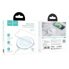 HOCO vezeték nélküli töltő fényjelzéssel 2A 15W CW6 Pro fehér