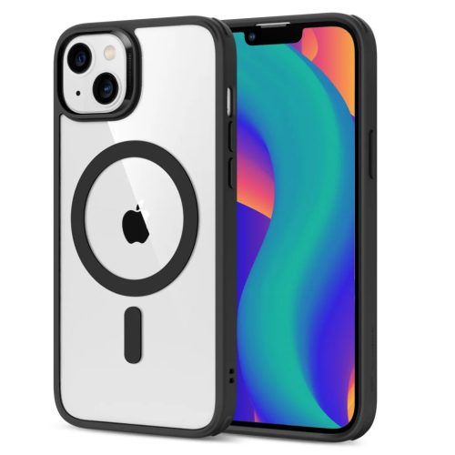 iPhone 14 Plus átlátszó/fekete ESR CH HaloLock MagSafe tok