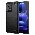 Techsuit - Szén Szilikon - Xiaomi Redmi Note 12 Pro 5G / Poco X5 Pro - Fekete tok