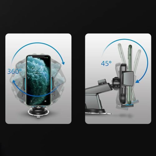 Joyroom Univerzális autós telefontartó műszerfalra állítható karral fekete (JR-OK3)