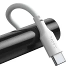Baseus Wisdom 2x USB - USB Type-C kábel gyorstöltéssel QC 5A 1,5m fehér (TZCATZJ-02)