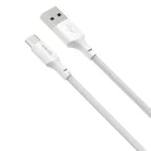 Baseus Wisdom 2x USB - USB Type-C kábel gyorstöltéssel QC 5A 1,5m fehér (TZCATZJ-02)