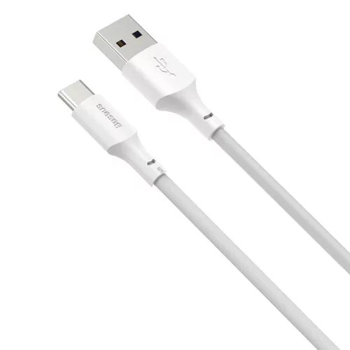 Baseus Wisdom 2x USB - USB Type-C kábel gyorstöltéssel QC 5A 1,5m fehér (TZCATZJ-02)