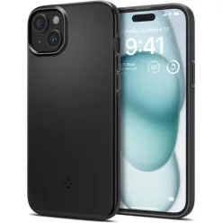 iPhone 15 Fekete Spigen THIN FIT tok