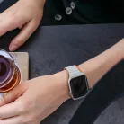 Apple Watch SE, 9, 8, 7, 6, 5, 4, 3, 2, 1 (41, 40, 38 mm) Dux Ducis Univerzális mágneses óraszíj (LD verzió) szürke-narancsssárga