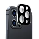 Techsuit - Teljes Kamera Üveg - iPhone 15 Pro / iPhone 15 Pro Max - Fekete üvegfólia