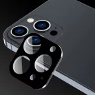 Techsuit - Teljes Kamera Üveg - iPhone 15 Pro / iPhone 15 Pro Max - Fekete üvegfólia