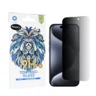 Lito - 2.5D Klasszikus Üveg - iPhone 15 Pro - Privatkijelző üvegfólia