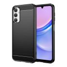 Techsuit - Karbon Szilikon - Samsung Galaxy A15 4G / A15 5G - Fekete tok