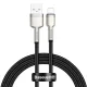 Baseus Cafule Metal nylon harisnyázott USB/ Lightning kábel 2.4A 1m fekete (CALJK-A01)