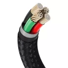 Baseus Cafule Metal nylon harisnyázott USB/ Lightning kábel 2.4A 1m fekete (CALJK-A01)