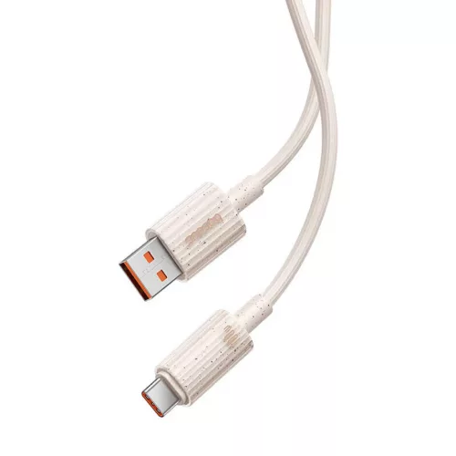 Baseus Habitat gyorstöltő kábel USB - USB-C 2m 100W rózsaszín