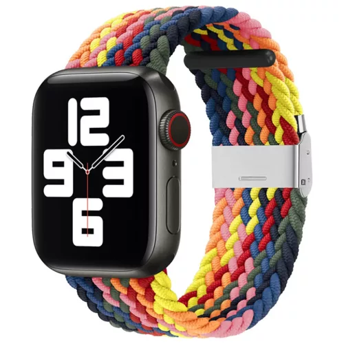 Techsuit - Óraszíj (W032) - Apple Watch 1/2/3/4/5/6/7/8/9/10/SE/SE 2 (38/40/41/42mm) - Színes rózsaszín