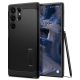 Samsung Galaxy S23 Ultra Spigen Tough Armor tok kihajtható támasszal fekete (S Pent nem tartalmaz)