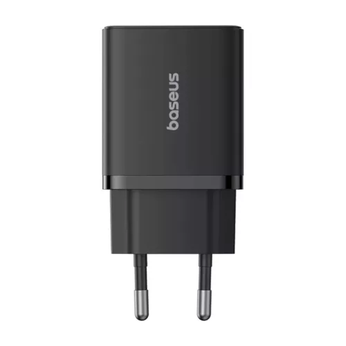Baseus - Fali töltő (P10111403113-00) - USB, Type-C, Gyors töltés 20W - Fekete klaszter