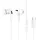 Baseus Encok C18 (NGCR030102) Vezetékes Fülhallgató - Type-C, In-Ear - Fehér