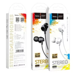   HOCO Perfect Sound Vezetékes 3.5mm jack fülhallgató mikrofonnal fehér