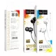 HOCO Perfect Sound Vezetékes 3.5mm jack fülhallgató mikrofonnal fehér